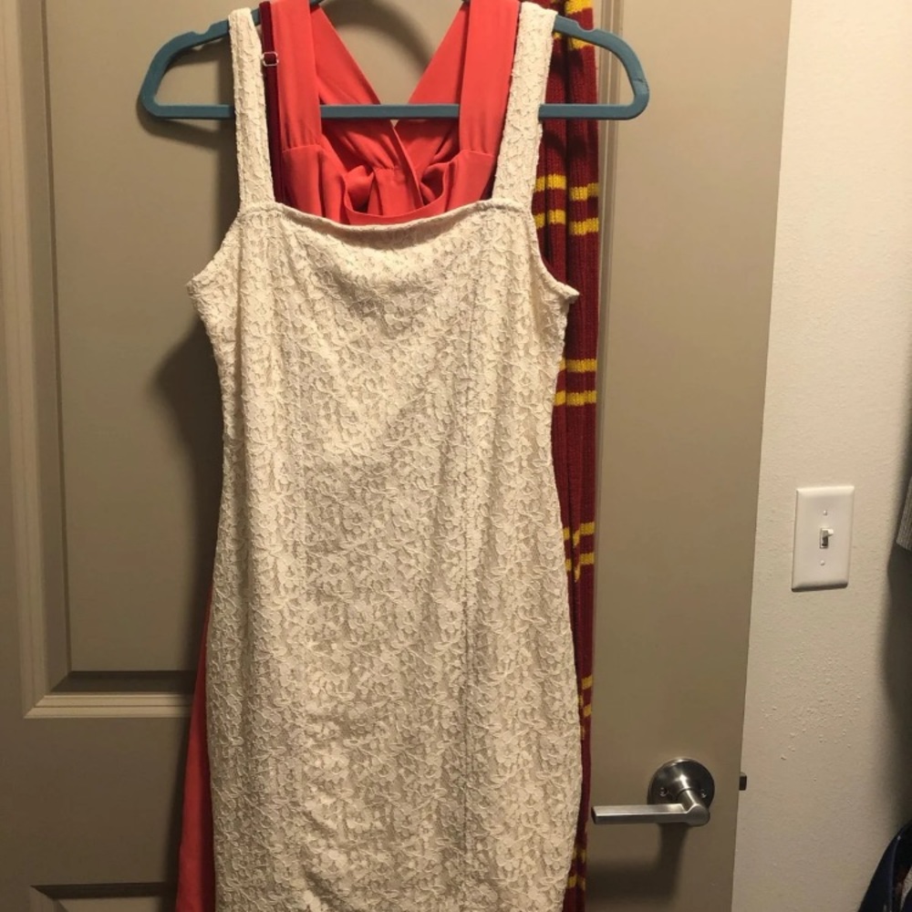 White lace dress. Hollister